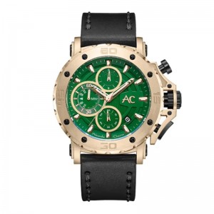 Alexandre Christie AC 9205 Black Green Leather MCLCAGN Collection